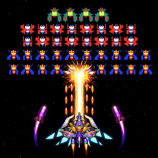 Falcon Classic Space Invaders MOD APK v100.56 Unlimited Money